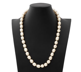 Chanel Runway Faux Baroque Pearl Necklace, 1981