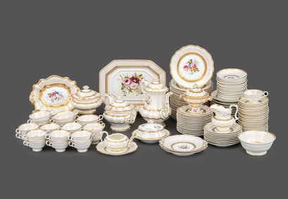 English Porcelain Tableware, 136 Pcs.