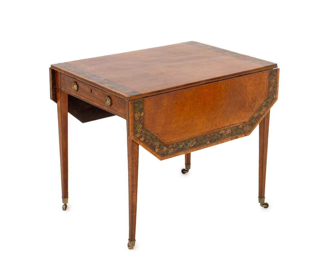George III Satinwood Pembroke Table (1 of 9)