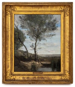 Jean Baptiste-Camille Corot "Le Batelier..." Oil