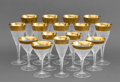 Moser "Splendid" Cut Crystal Stemware, 16 Pcs.