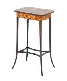 Regency Classical Painted Work Table