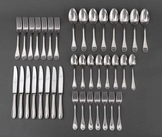 Christofle "Acier" Flatware Service, 38 Pcs.