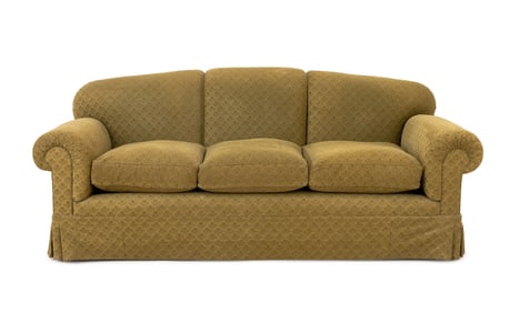 Modern Wool Blend Upholstered Three-Seat Sofa
