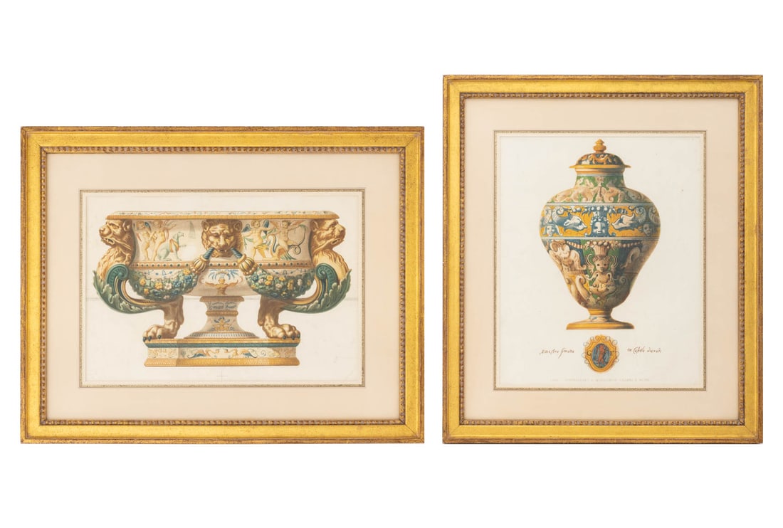 After B. Palissy, Etc. Hand-Colored Lithographs, 2 (1 of 13)