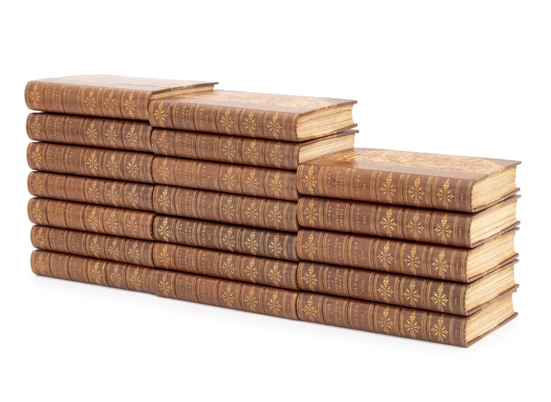 "The Works of Jonathan Swift", 1884, 19 Vols.: "The Complete Works of Jonathan Swift", Complete Set of 19 Volumes, London: Bickers & Son, 1883-1884, only 750 copies of this edition have been printed for sale, of which 250 are reserved for America,