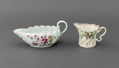 English Porcelain Tableware, 2 Pcs.