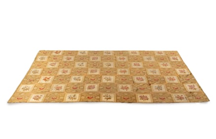 Aubusson Floral Needlepoint Carpet, 14' 3" x 8' 2"