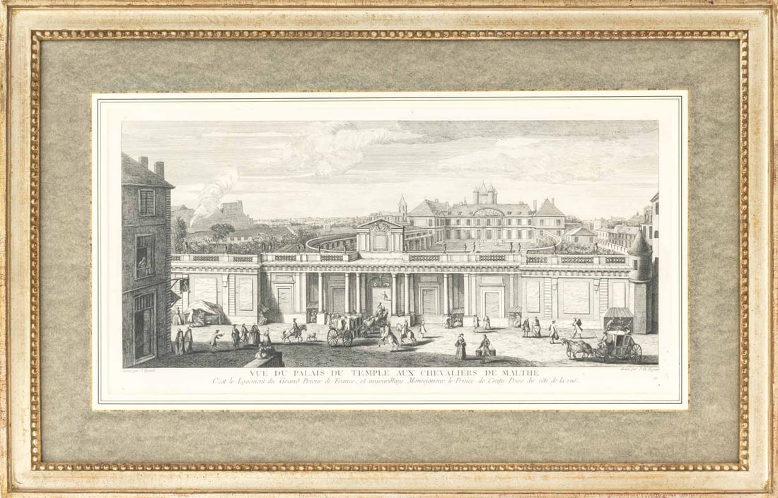 J.B. Rigaud After J. Rigaud Architecture Engraving (1 of 6)