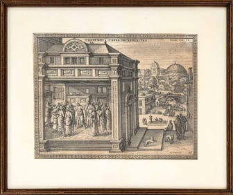 After Peter van der Borcht "Lucas 24-36" Etching