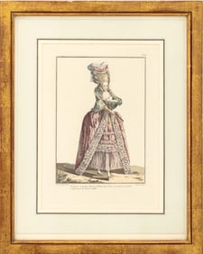 Nicolas Dupin "Elegante en Petite robe" Engraving