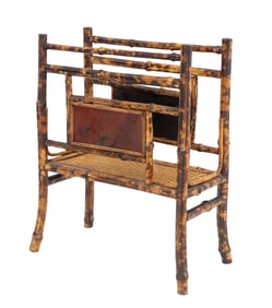 Victorian Tortoiseshell Finish Bamboo Canterbury