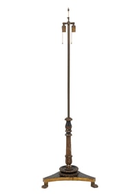 French Candlestick Mounted as a Floor Lamp