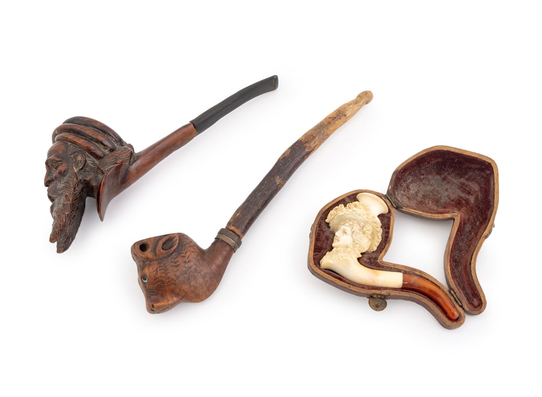 Carved Smoking Pipes, 3 (1 of 13)