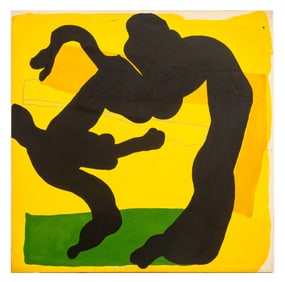 Jack Roth "Rope Dancer #27" Acrylic on Canvas, '80