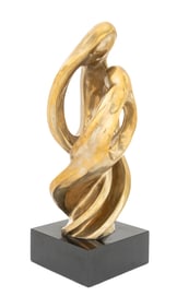 Gardner Locke Interlocking Couple Bronze, 1978