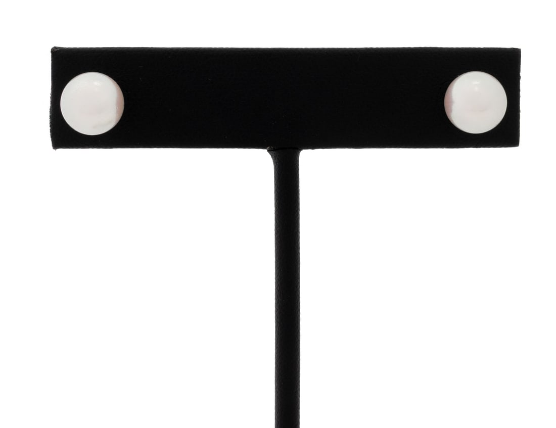 Mikimoto 18K White Gold Cultured Pearl Earrings (1 of 8)