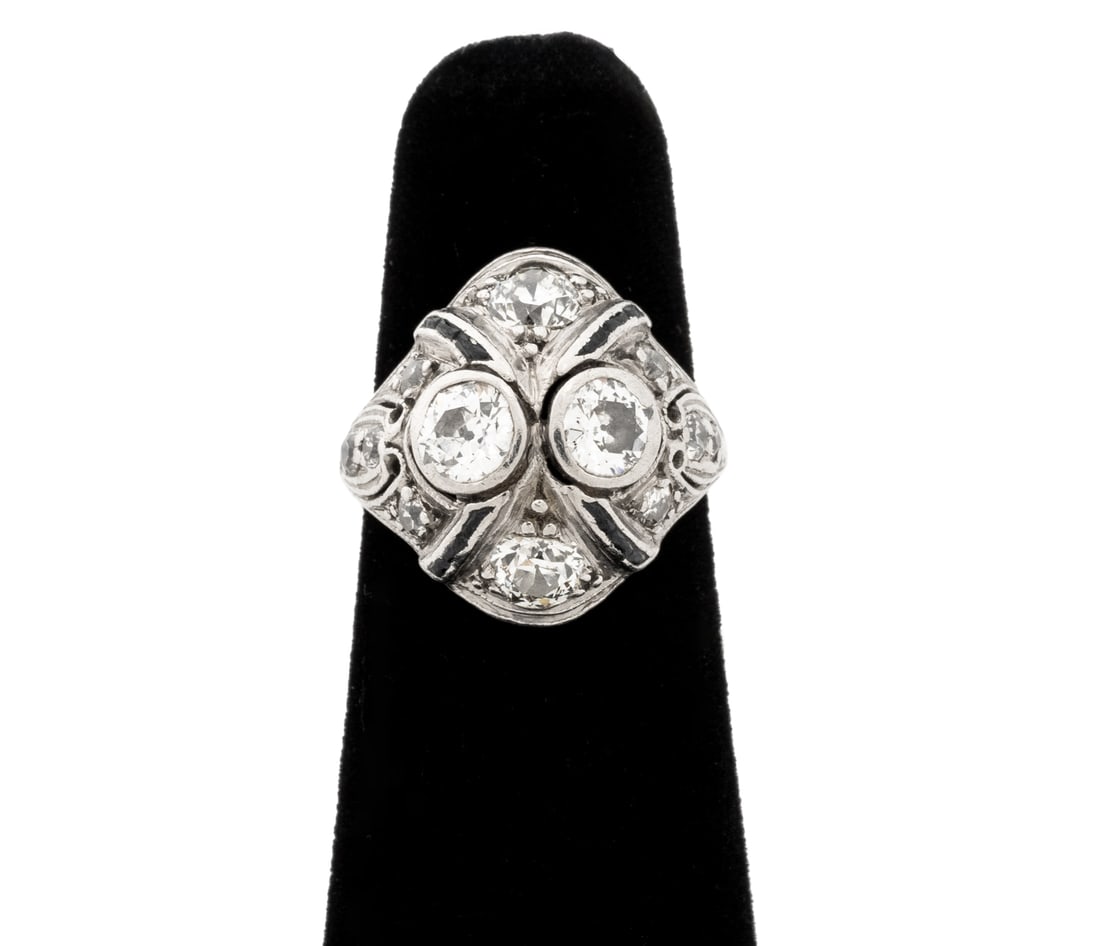 Platinum Diamond Cluster Ring (1 of 6)
