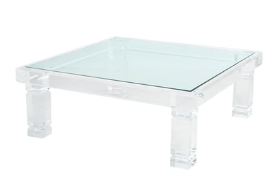 Merritt-Emanuel Ltd. Glass & Acrylic Coffee Table