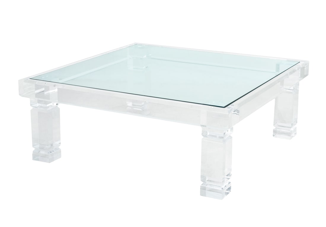 Merritt-Emanuel Ltd. Glass & Acrylic Coffee Table (1 of 7)
