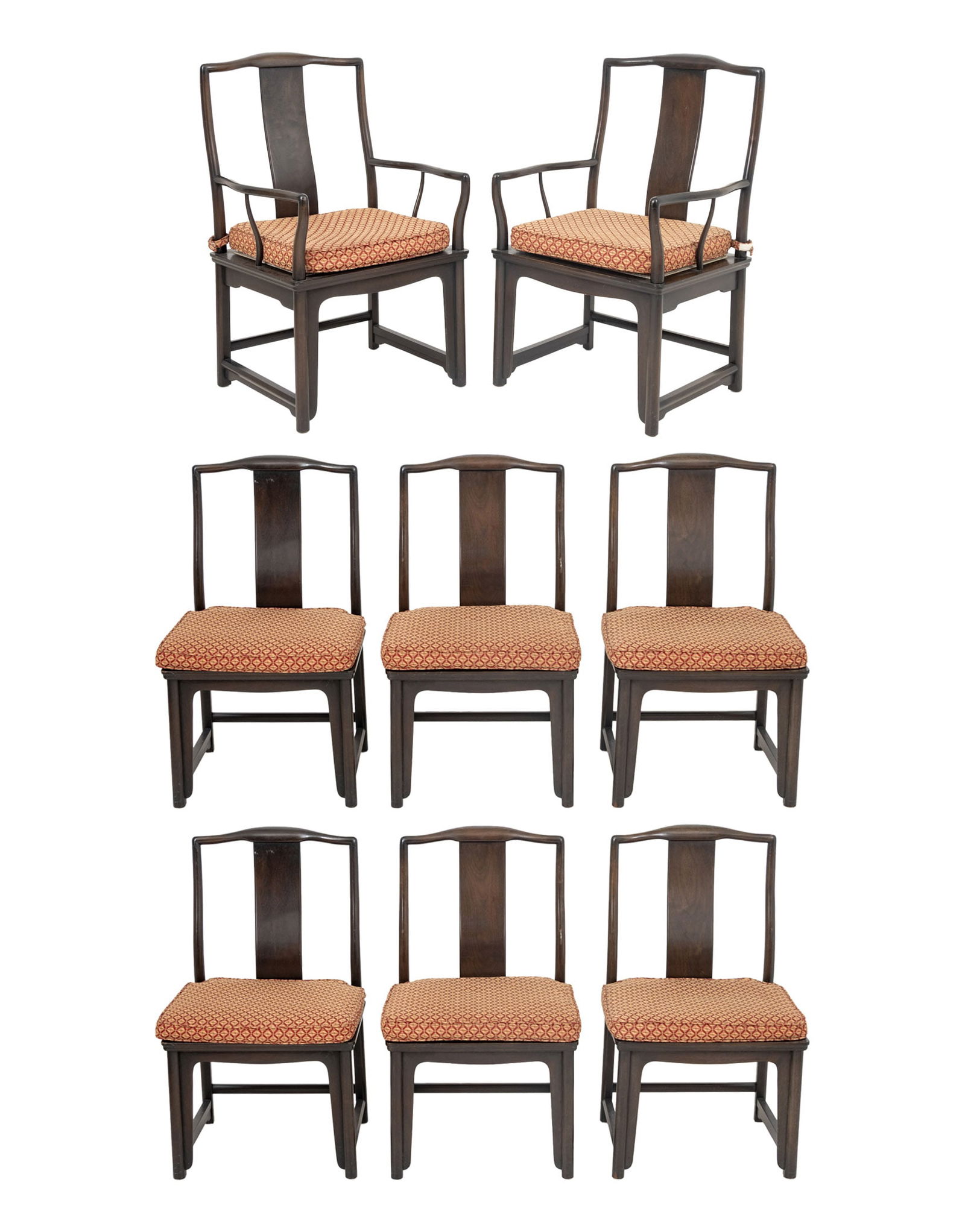 Chinese Hardwood Dining Chairs, 8 (1 of 15)
