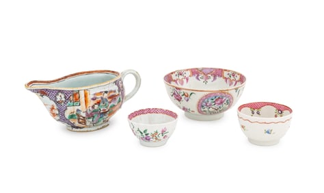 Chinese Export Famille Rose Porcelain Tableware, 4