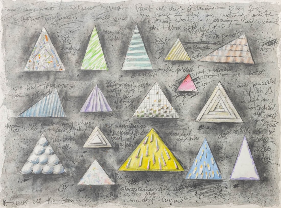Elfi Schuselka "16 Triangles..." Mixed Media (1 of 7)