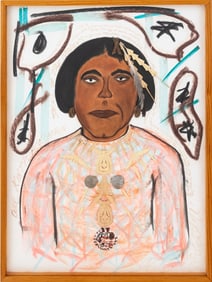 Morgan Monceaux "Chief Kintpuash..." Mixed Media