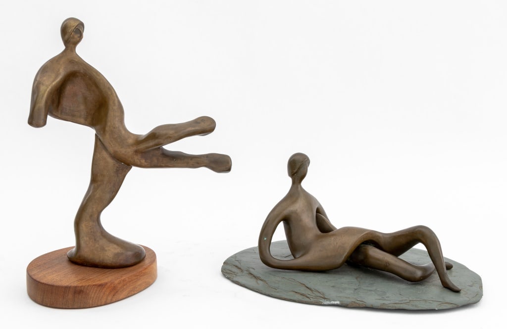 Peter Hord Stylized Figural Bronze Sculptures, 2 (1 of 10)