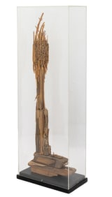 Hubert Long "Spirit" Driftwood Sculpture, 1975