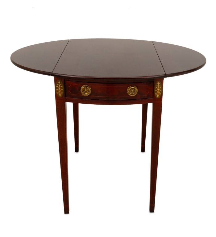 Baker Federal Style Inlaid Mahogany Pembroke Table (1 of 7)