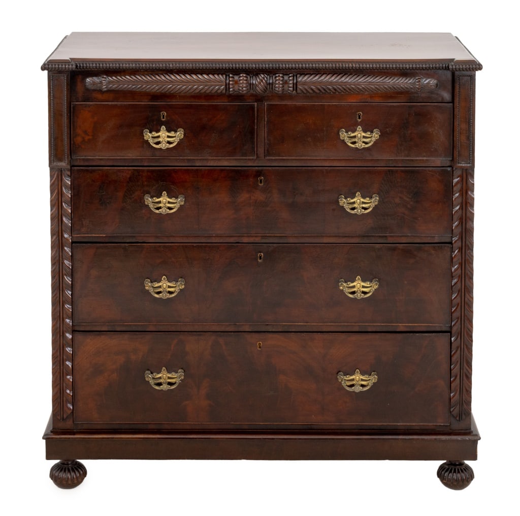 American Empire Mahogany Chest of Drawers (1 of 7)