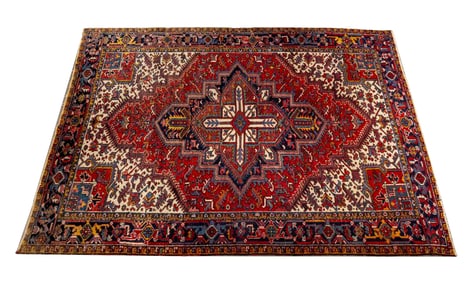 Persian Heriz Carpet, 9' 6" x 6' 10"