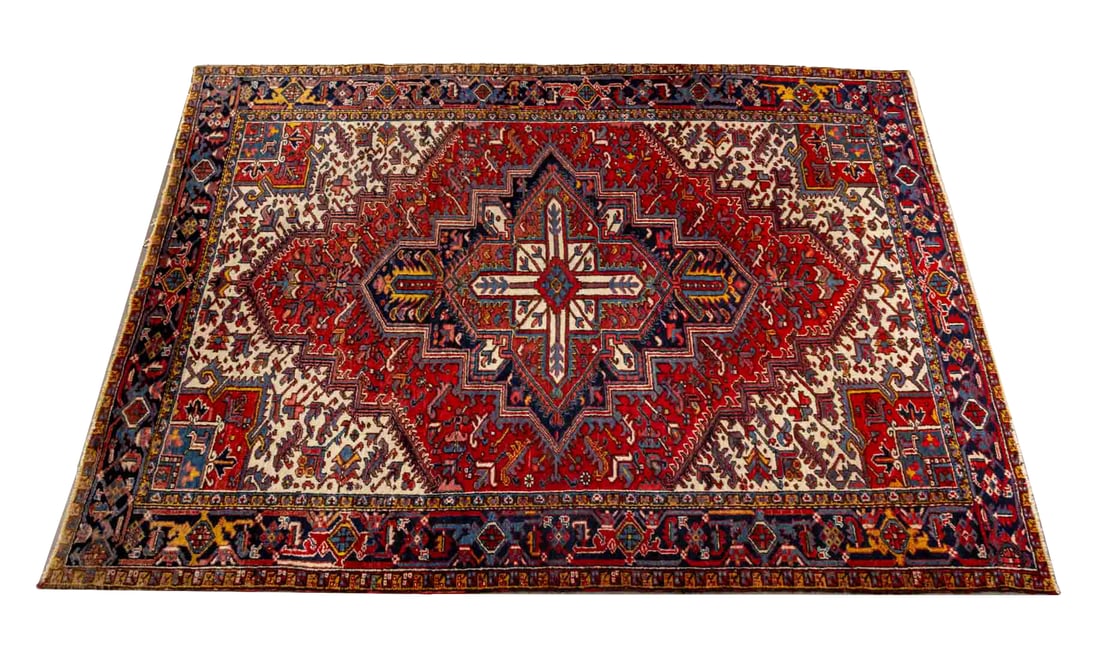 Persian Heriz Carpet, 9' 6" x 6' 10" (1 of 7)