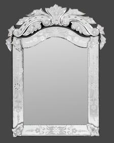 Venetian Etched Glass Mirror