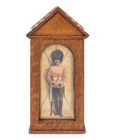 Victorian Oak Coldstream Guardsman Humidor, 1882