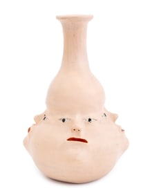 Josefina Coqueiro Quatro Cabecas Art Pottery Vase