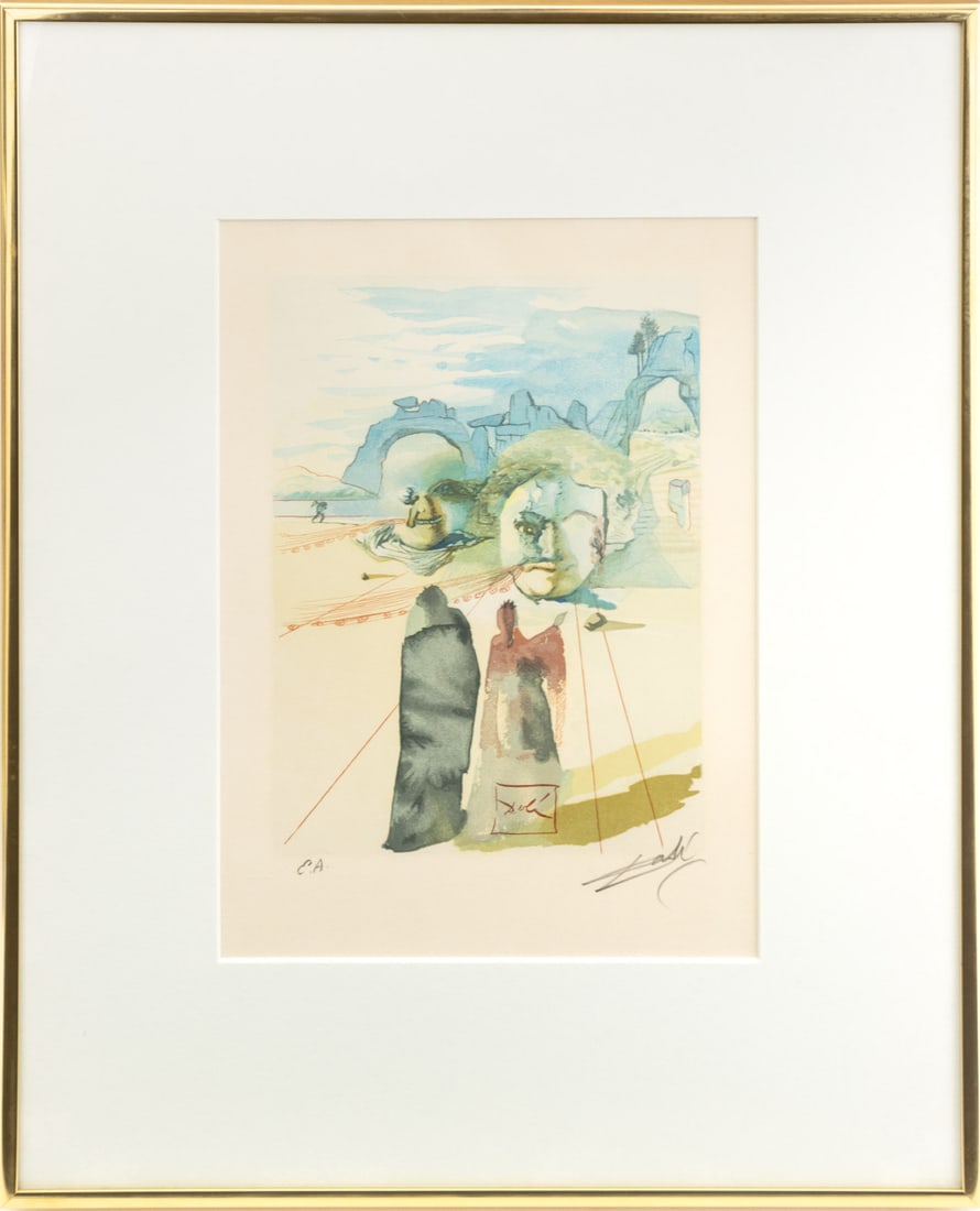 Salvador Dali "Avarice and Prodigality" Woodcut (1 of 8)