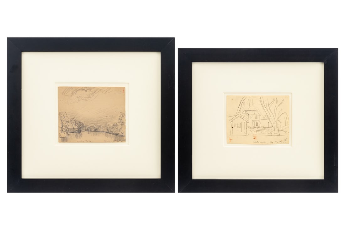 Oscar F. Bluemner Village Landscapes Graphite, 2 (1 of 14)