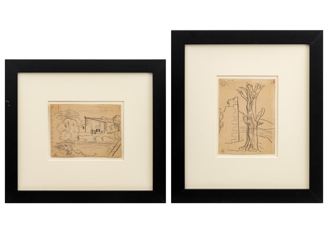 Oscar F. Bluemner Landscape Scenes Graphite, 2 (1 of 14)