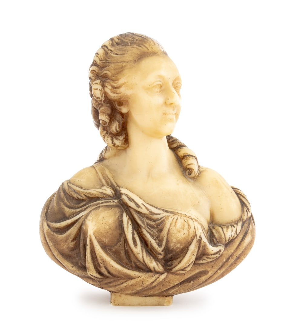 French Madame du Barry Wax Portrait Bust (1 of 8)