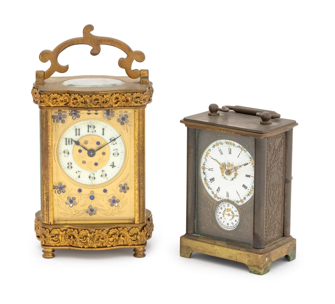 Continental Brass Carriage Clocks, 2 (1 of 19)