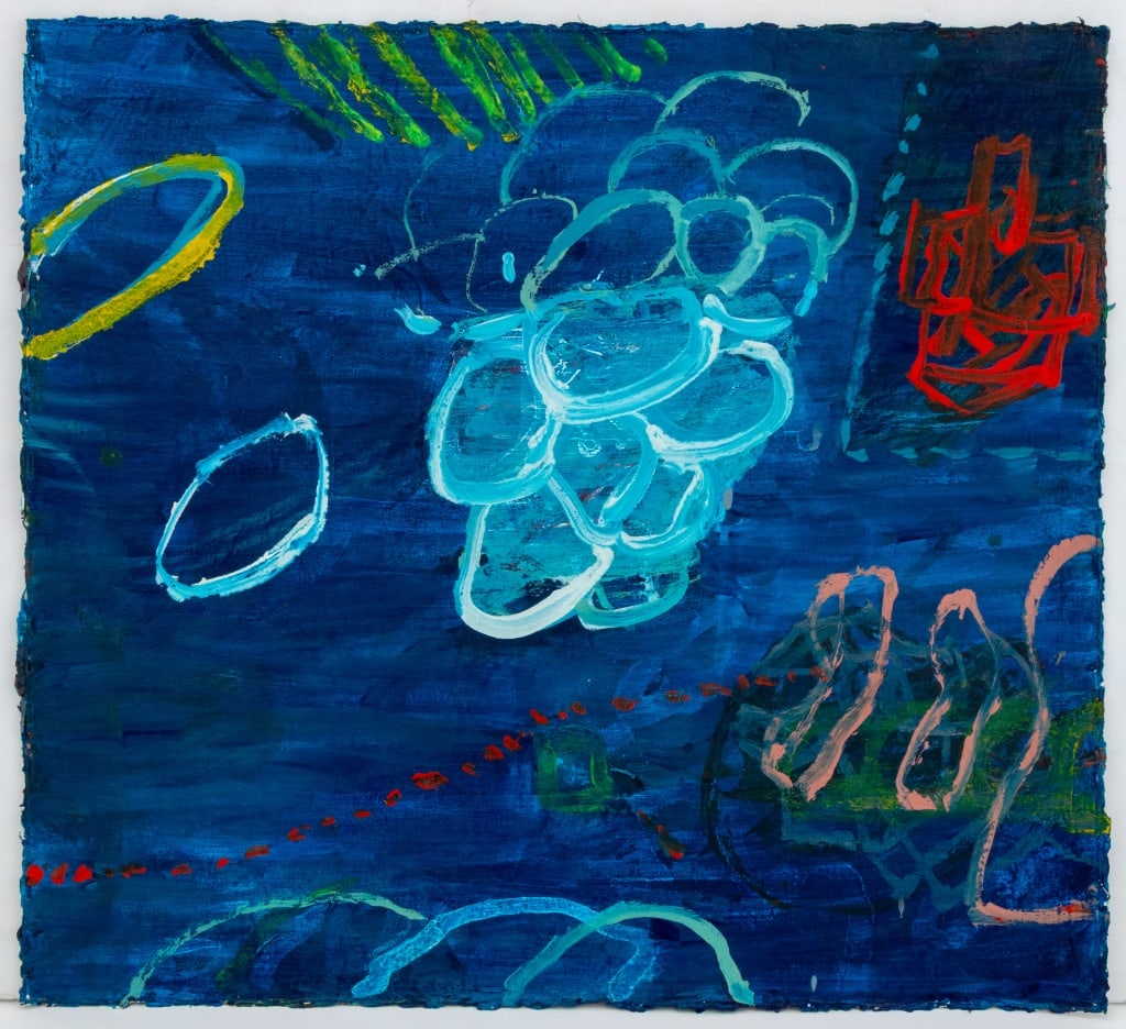 Elfi Schuselka Abstract Composition Oil on Canvas (1 of 6)