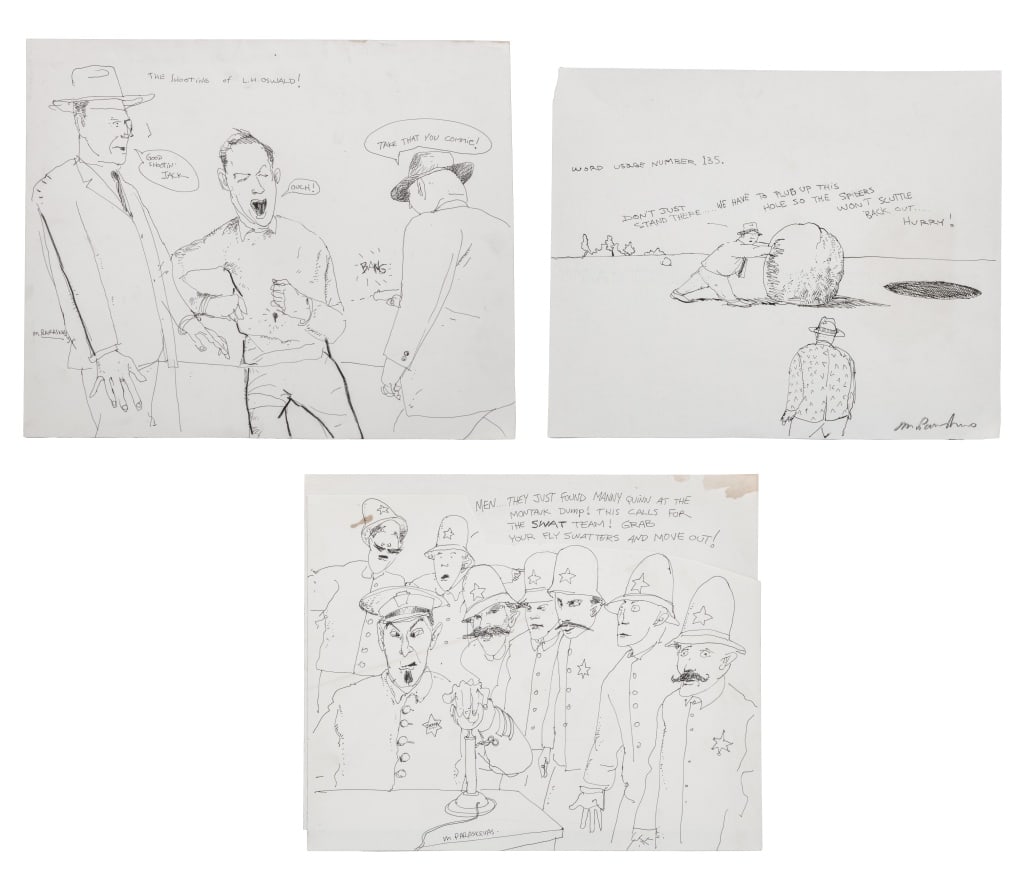 Michael Paraskevas Figural Comics Pencil & Ink, 3 (1 of 8)