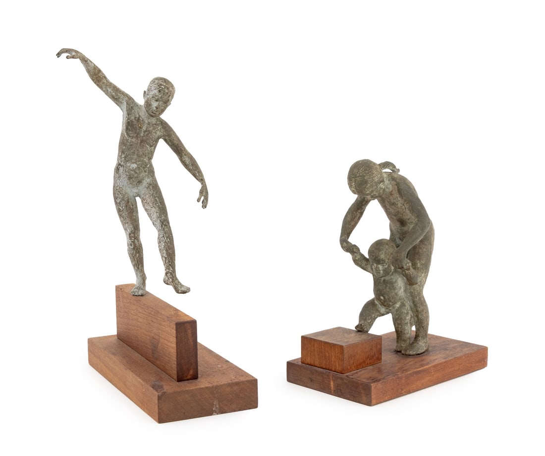 Nancy Schon "First Step" & "Boy on Fence Bronzes (1 of 14)