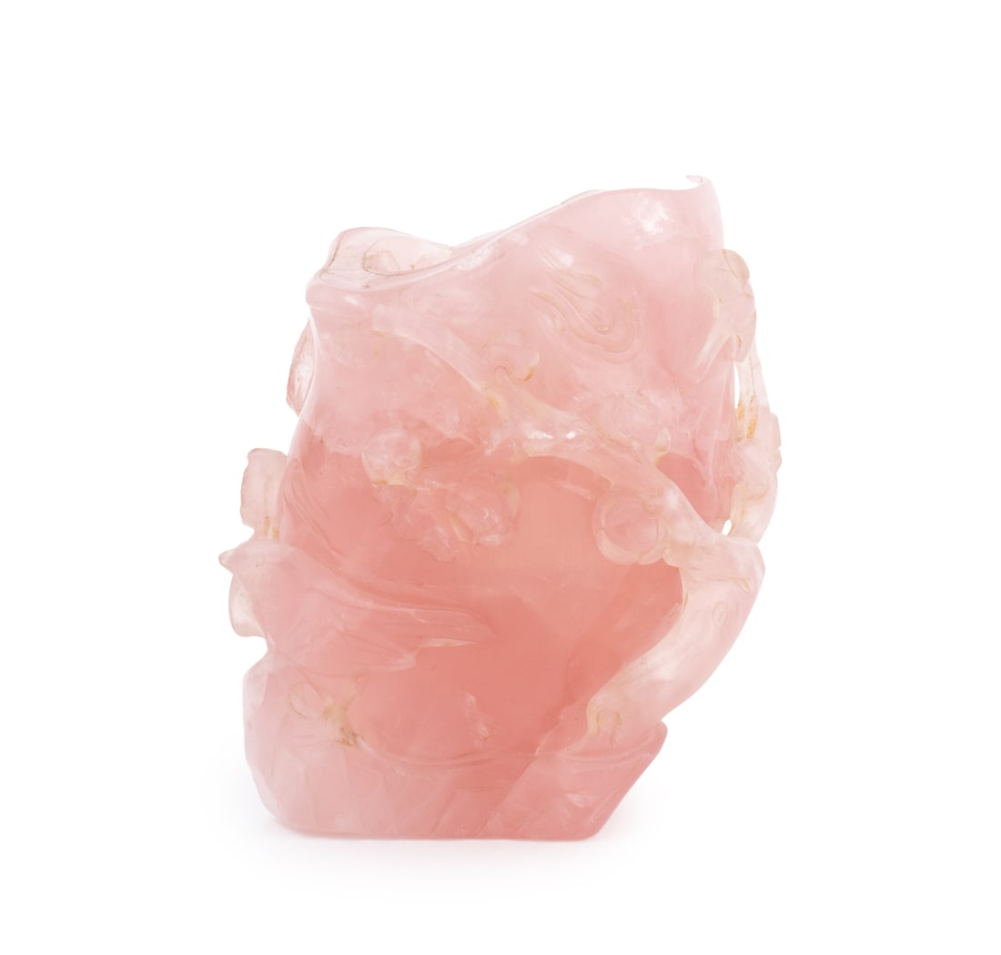 Chinese Carved Rock Crystal Vase (1 of 8)