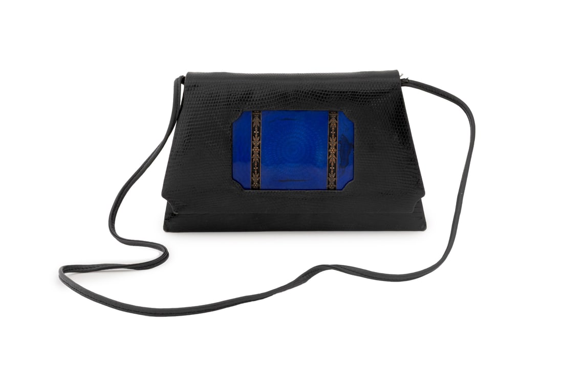 Artbag Black Snakeskin Handbag (1 of 8)