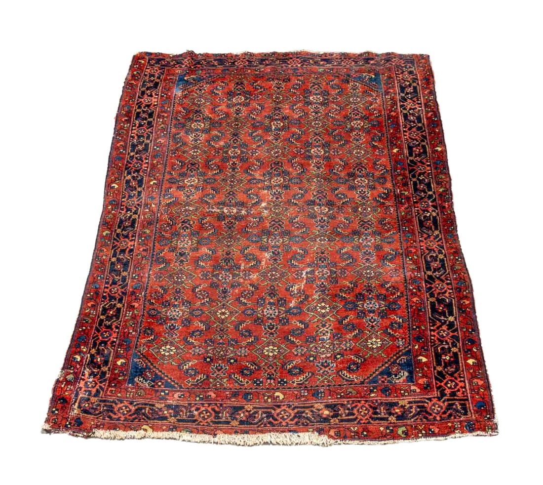 Persian Red Ground Wool Rug, 6' 6" x 4' 9" (1 of 5)