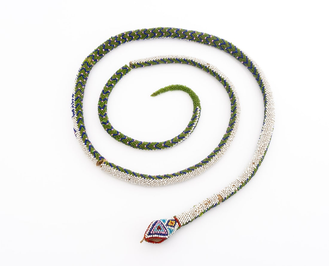 WWI Turkish Prisoner of War Beaded Snake, 1917 (1 of 9)