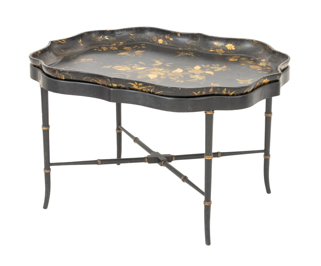 Victorian Ebonized Tray Table (1 of 8)